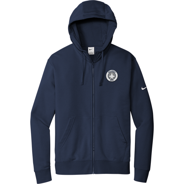NJ Jets Nike Club Fleece Sleeve Swoosh Full-Zip Hoodie