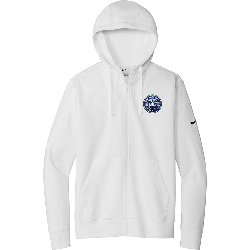 NYC Hockey Club Nike Club Fleece Sleeve Swoosh Full-Zip Hoodie