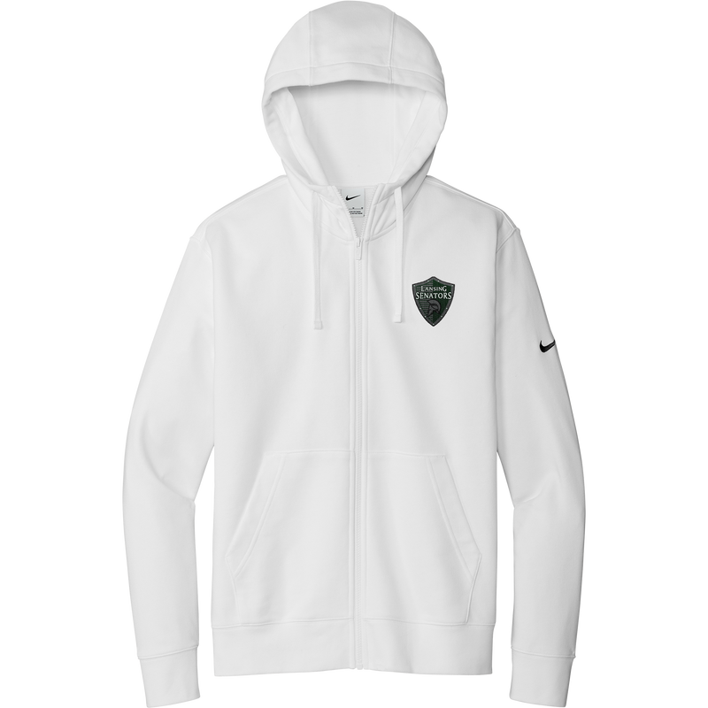 Lansing Senators Nike Club Fleece Sleeve Swoosh Full-Zip Hoodie