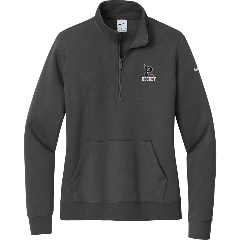 Powers Hockey Nike Women's Club Fleece Sleeve Swoosh 1/2-Zip