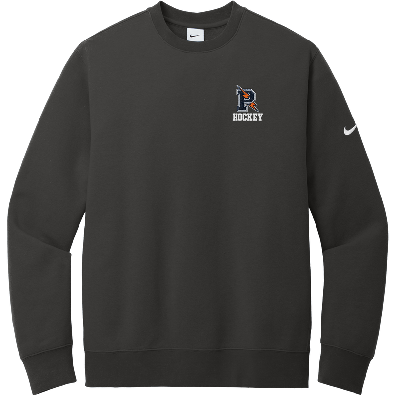 Powers Hockey Nike Club Fleece Sleeve Swoosh Crew