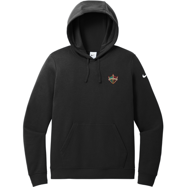 Delaware Ducks Nike Women's Club Fleece Sleeve Swoosh Pullover Hoodie