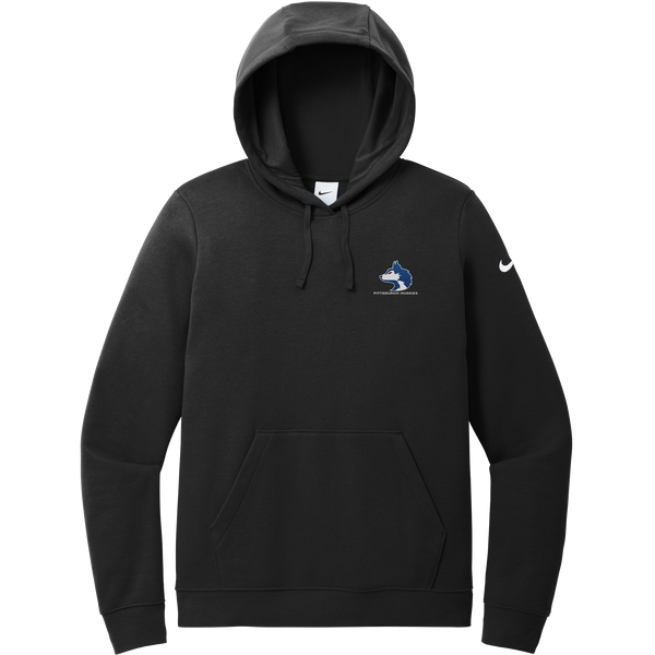 Pittsburgh Huskies Nike Women's Club Fleece Sleeve Swoosh Pullover Hoodie