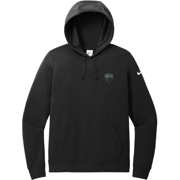 Lansing Spartans Nike Women's Club Fleece Sleeve Swoosh Pullover Hoodie