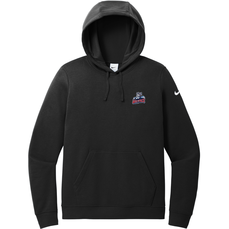 Hartford Jr. Wolfpack Nike Women's Club Fleece Sleeve Swoosh Pullover Hoodie