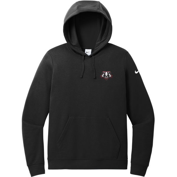 Scary Badgers Nike Women's Club Fleece Sleeve Swoosh Pullover Hoodie