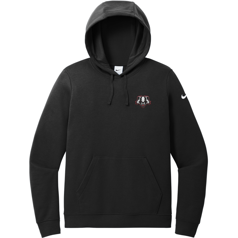 Scary Badgers Nike Women's Club Fleece Sleeve Swoosh Pullover Hoodie
