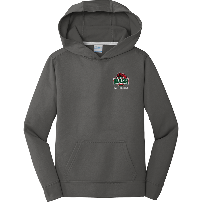 Wash U Youth Performance Fleece Pullover Hooded Sweatshirt