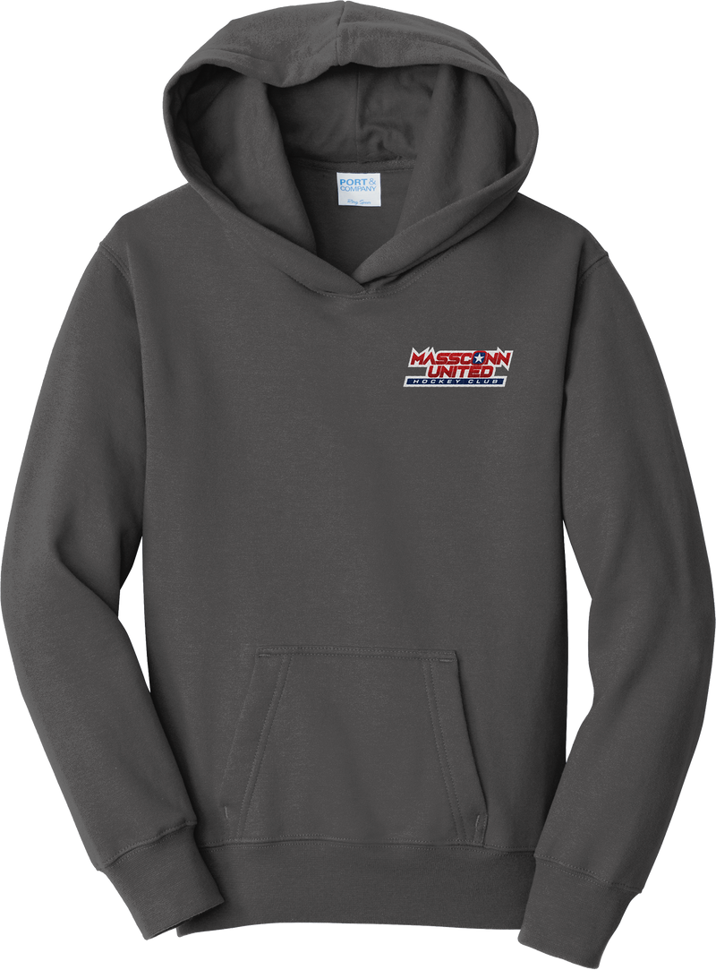 Mass Conn United Youth Fan Favorite Fleece Pullover Hooded Sweatshirt