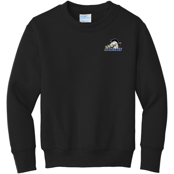 Mid-State Mustangs Youth Core Fleece Crewneck Sweatshirt