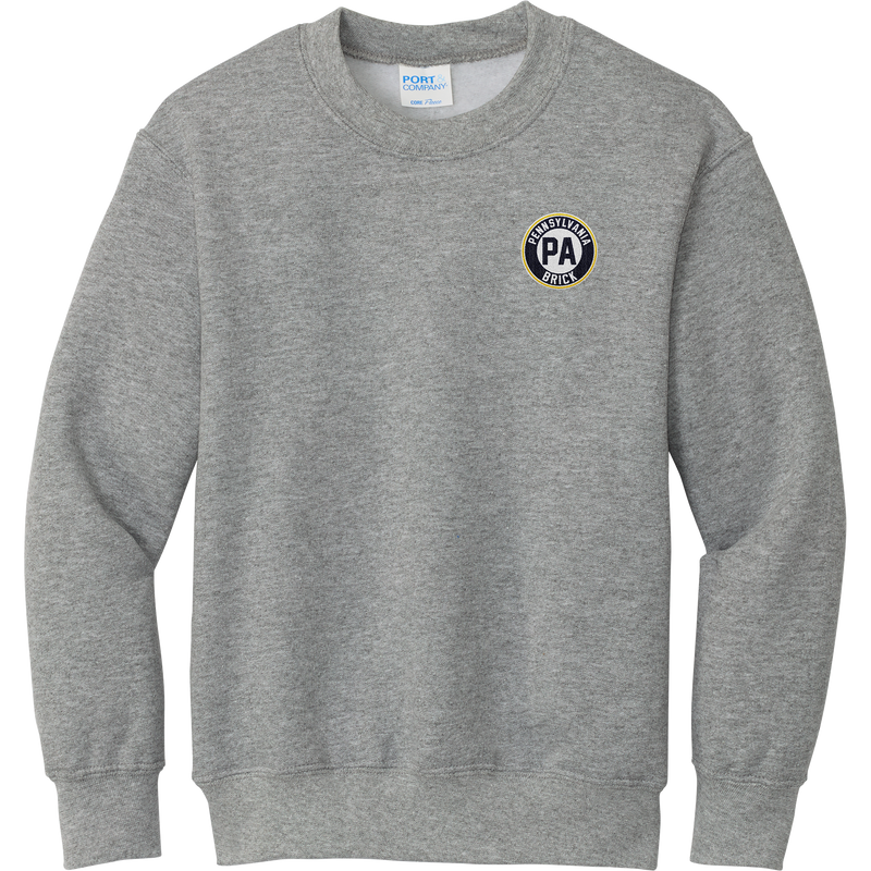 PA Brick Youth Core Fleece Crewneck Sweatshirt