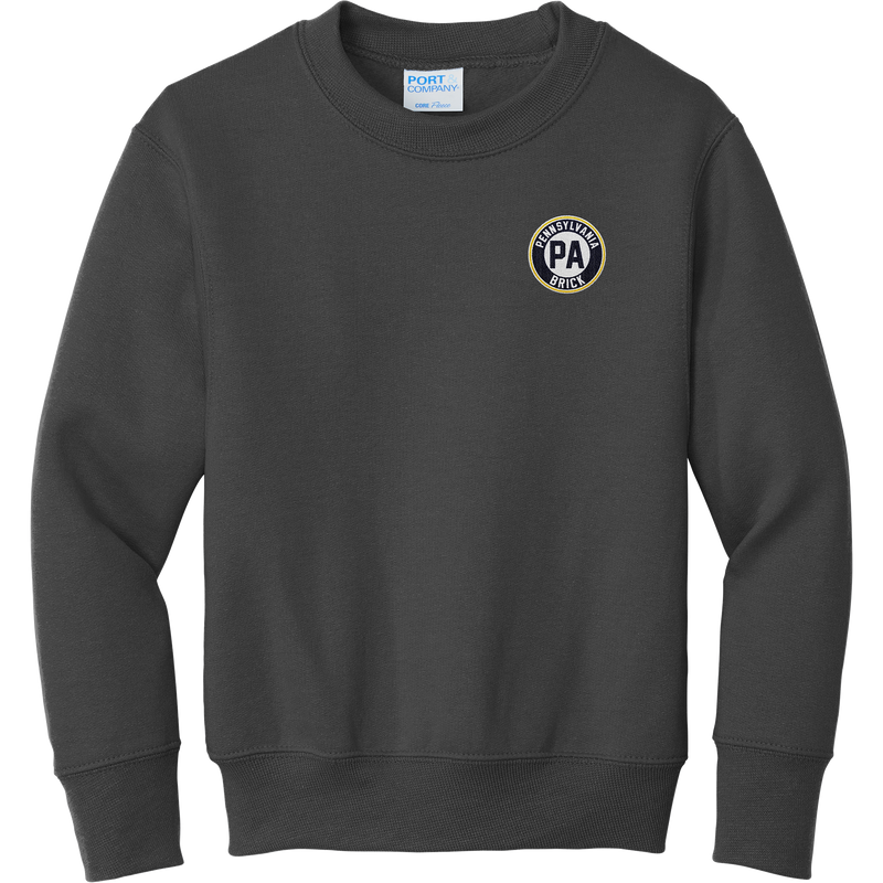 PA Brick Youth Core Fleece Crewneck Sweatshirt