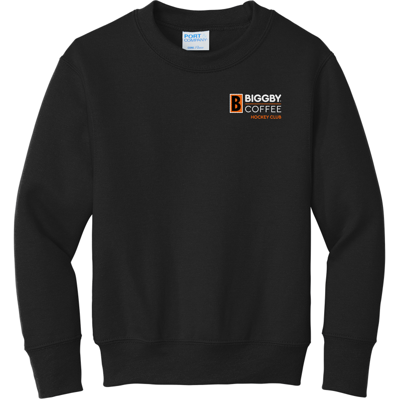 Biggby Coffee Hockey Club Youth Core Fleece Crewneck Sweatshirt