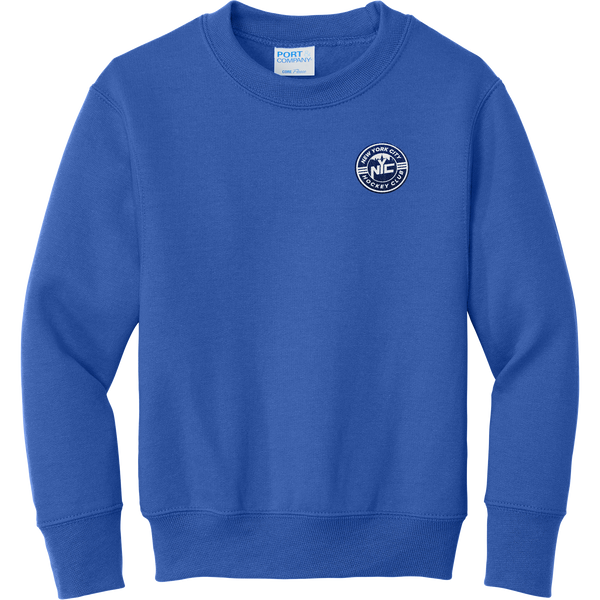 NYC Hockey Club Youth Core Fleece Crewneck Sweatshirt