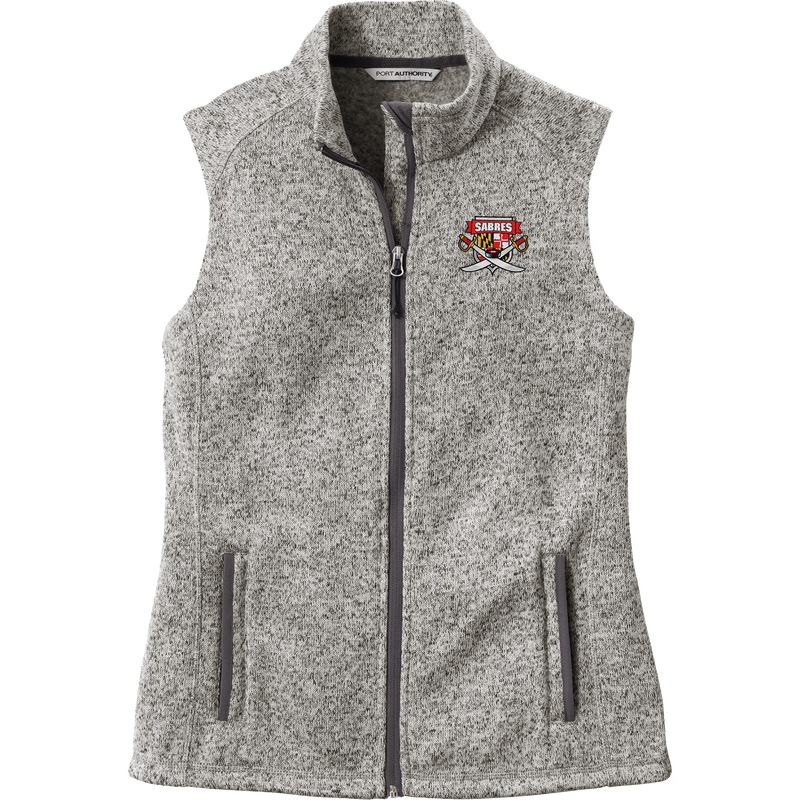 SOMD Sabres Ladies Sweater Fleece Vest