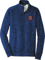 Palmyra Black Knights PosiCharge Electric Heather Fleece 1/4-Zip Pullover
