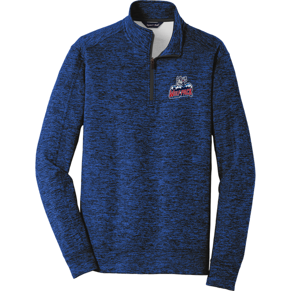 CT Wolfpack South PosiCharge Electric Heather Fleece 1/4-Zip Pullover