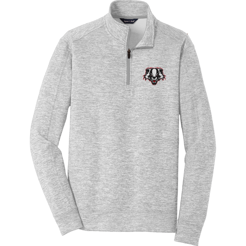 Scary Badgers PosiCharge Electric Heather Fleece 1/4-Zip Pullover