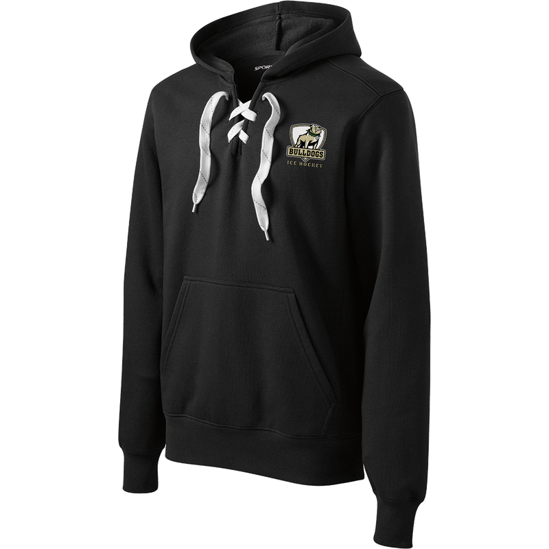 HVM Bulldogs Lace Up Pullover Hooded Sweatshirt