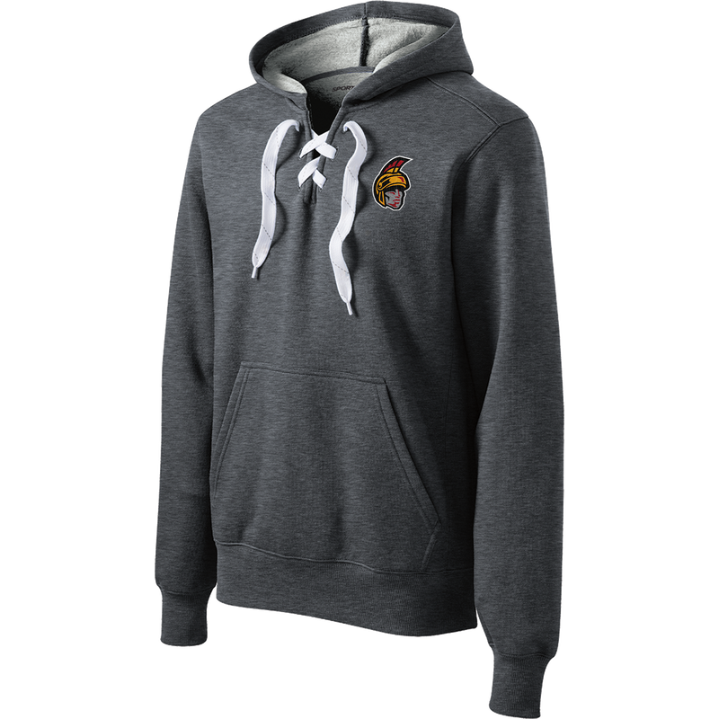 Seacoast Spartans Lace Up Pullover Hooded Sweatshirt