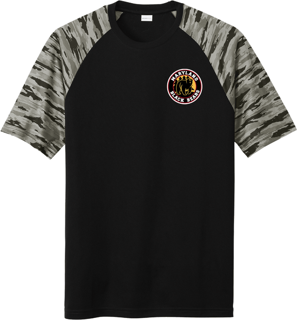 Maryland Black Bears Drift Camo Colorblock Tee