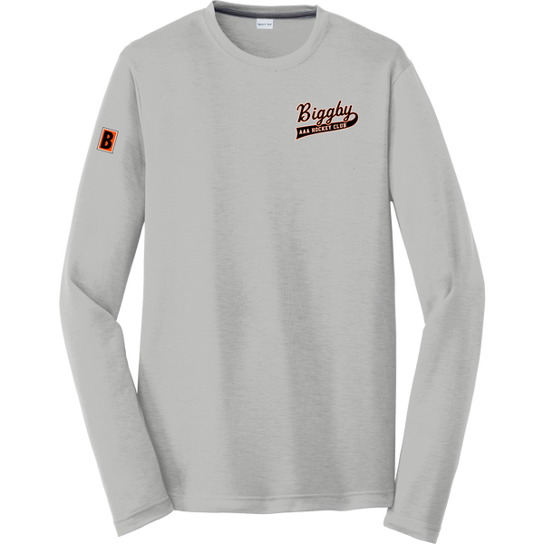 Biggby Coffee AAA Long Sleeve PosiCharge Competitor Cotton Touch Tee