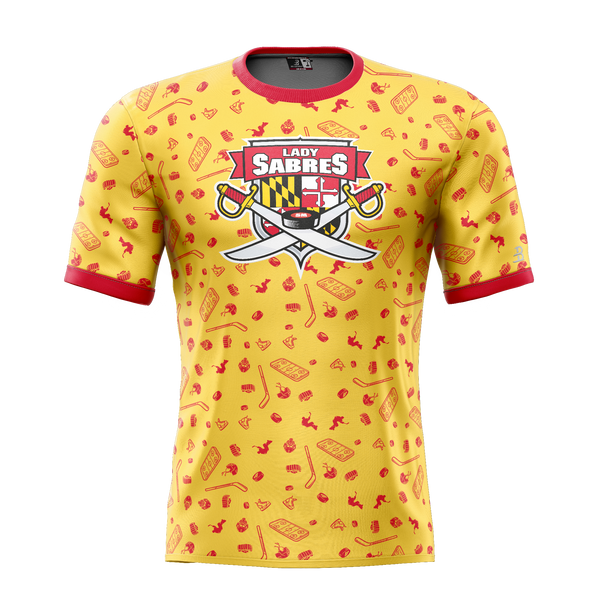 SOMD Lady Sabres Youth Sublimated Pattern Tee