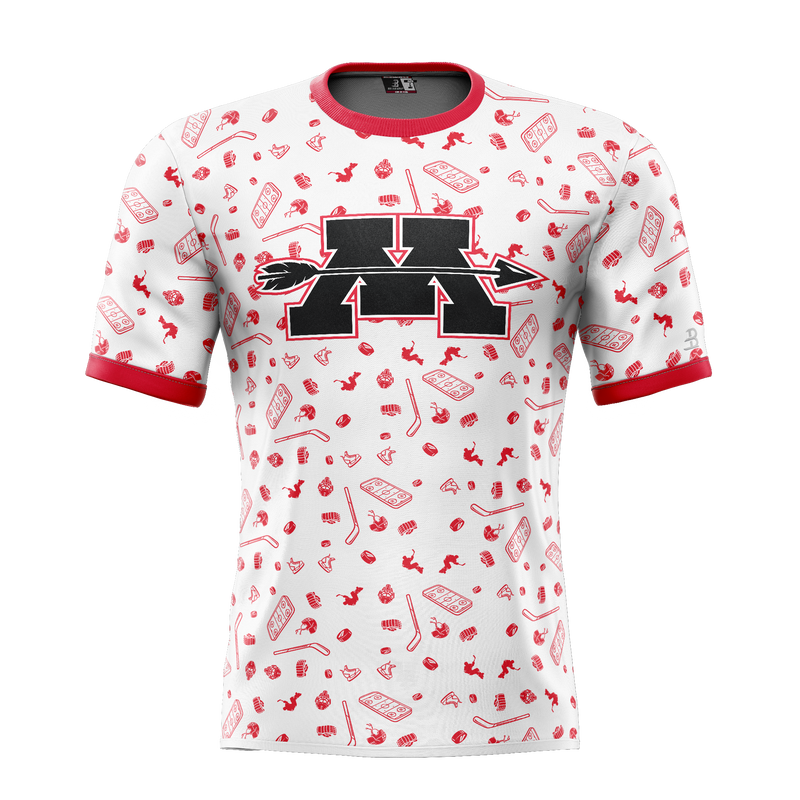 Mercer Arrows Adult Sublimated Pattern Tee