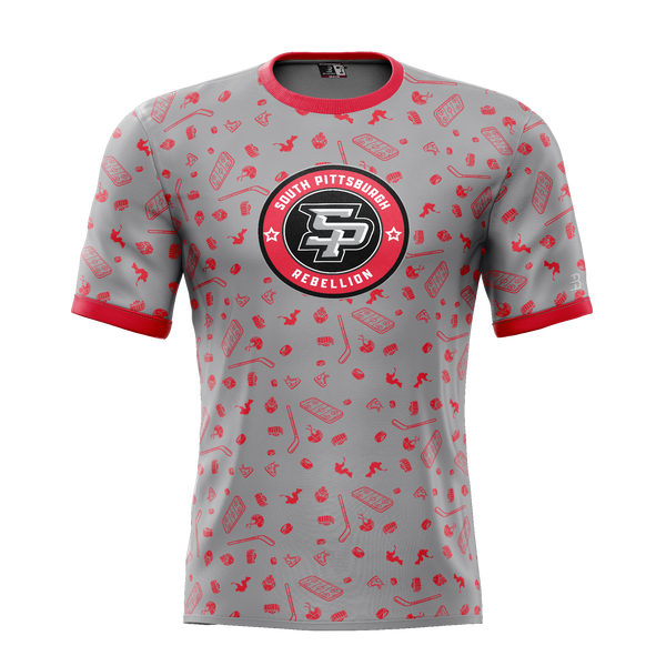 South Pittsburgh Rebellion Mites Adult Sublimated Pattern Tee