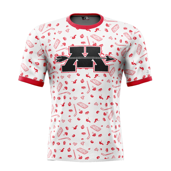 Mercer Arrows Youth Sublimated Pattern Tee