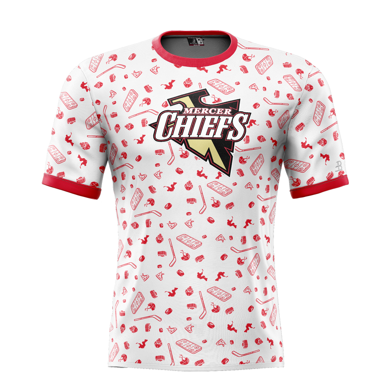 Mercer Tier 1 2013 and Younger Adult Sublimated Pattern Tee