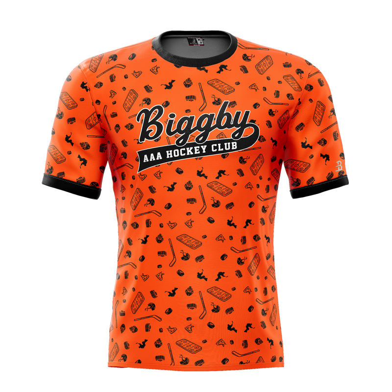 Biggby Coffee AAA Tier 1 Youth 2025 Sublimated Pattern Tee