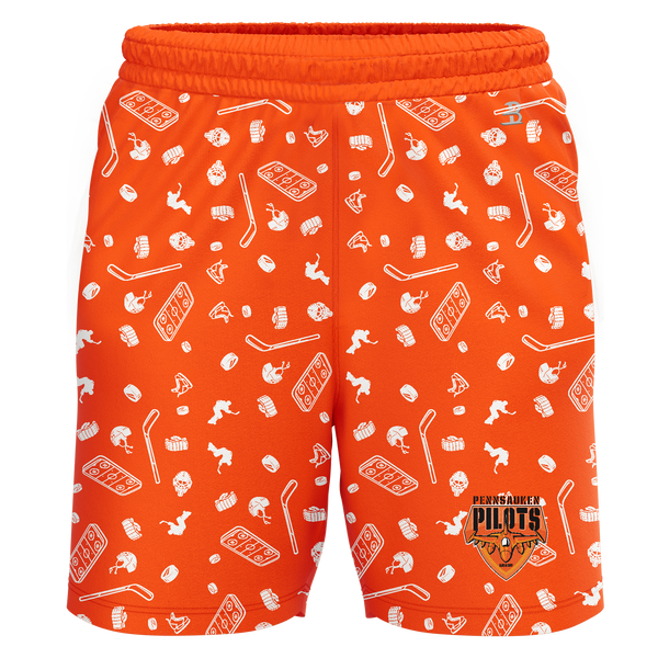 Pennsauken Pilots Adult Sublimated Pattern Shorts