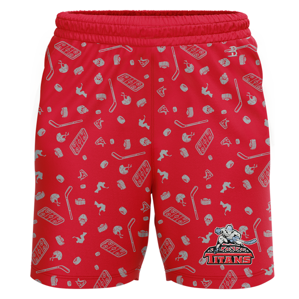 NJ Titans Adult Sublimated Pattern Shorts
