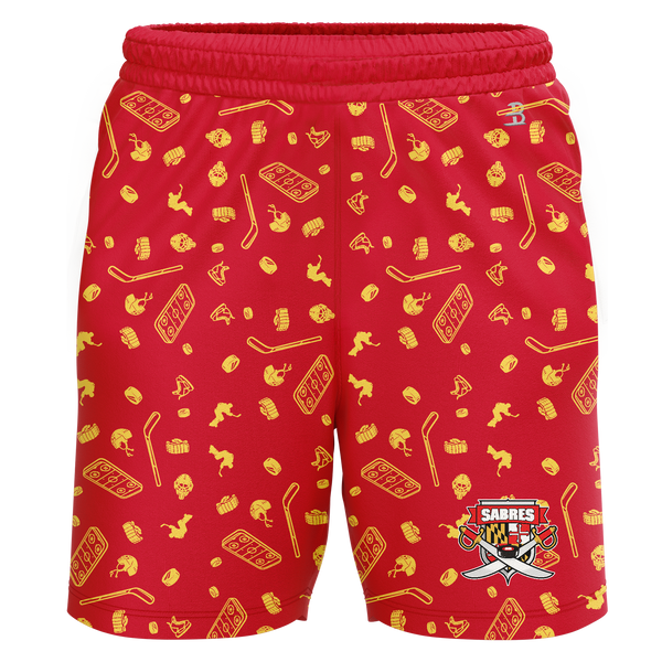 SOMD Sabres Adult Sublimated Pattern Shorts