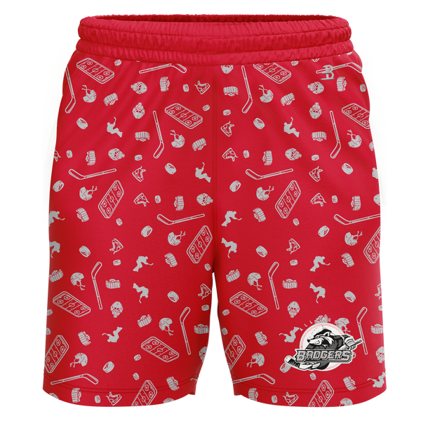 Allegheny Badgers Adult 2025 Sublimated Pattern Shorts