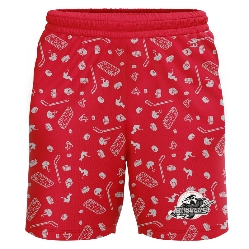 Allegheny Badgers Adult 2025 Sublimated Pattern Shorts