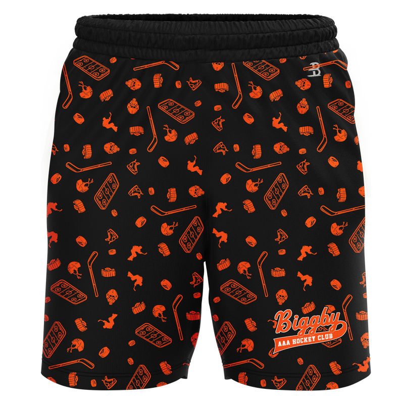 Biggby Coffee AAA Tier 1 Youth 2025 Sublimated Pattern Shorts