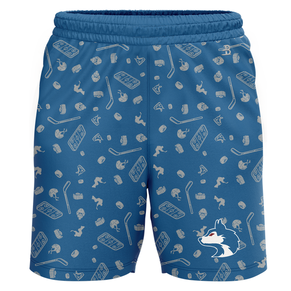 Pittsburgh Huskies Adult Sublimated Pattern Shorts