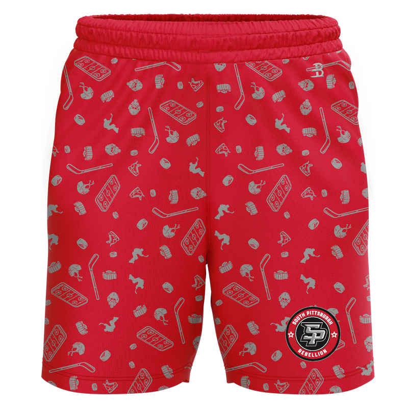 South Pittsburgh Rebellion Youth Sublimated Pattern Shorts