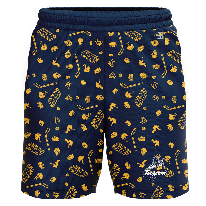 Mon Valley Thunder Adult Sublimated Pattern Shorts