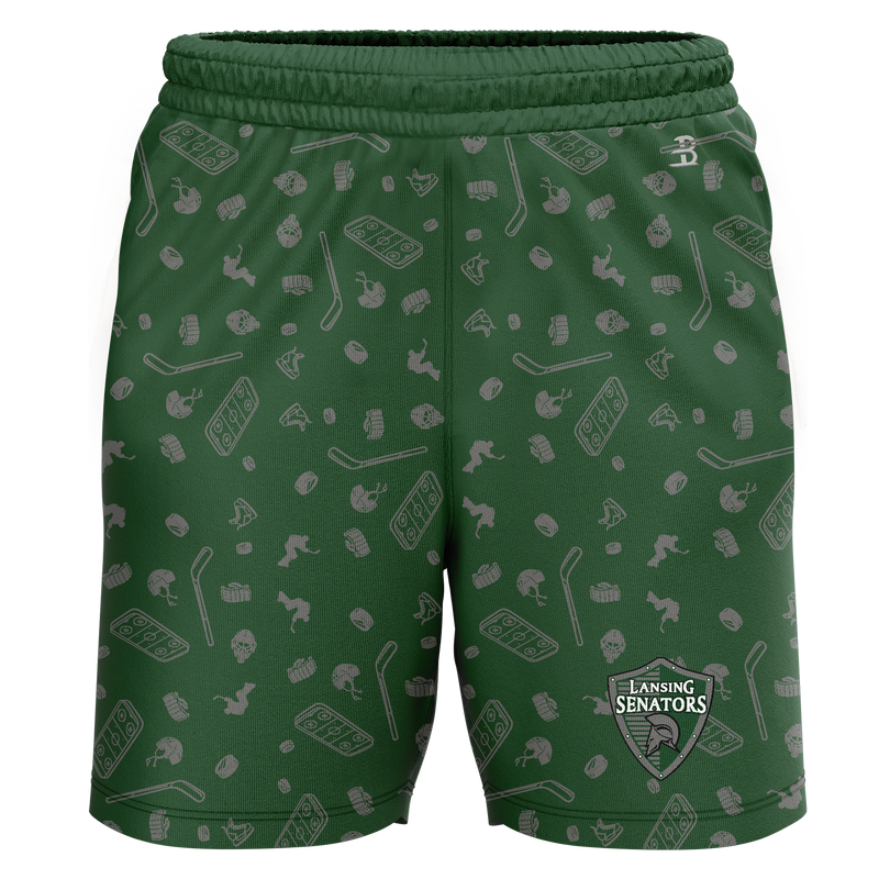 Lansing Senators Youth Sublimated Pattern Shorts