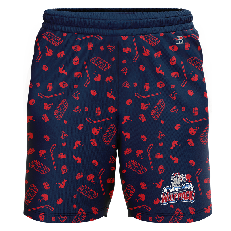 Hartford Jr. Wolfpack Girls Youth Sublimated Pattern Shorts
