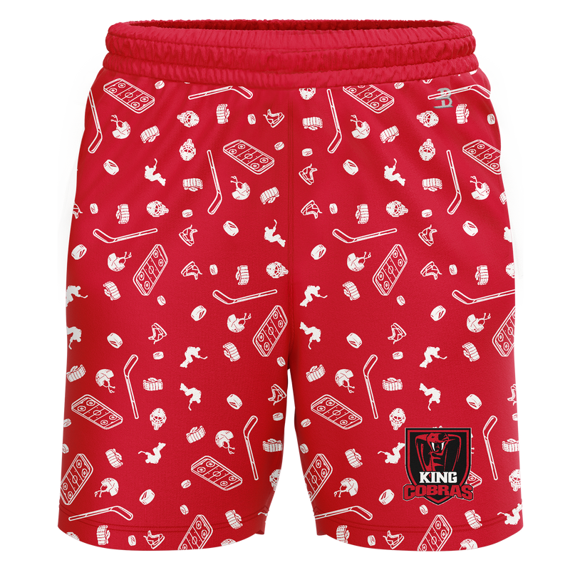 King Cobras Youth Sublimated Pattern Shorts