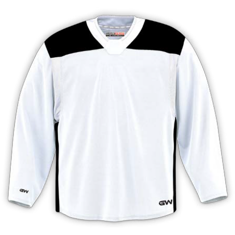 Gamewear Two-Tone Practice Jersey - White/Black