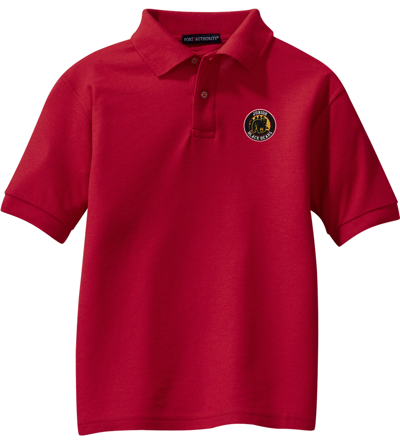 MD Jr. Black Bears Youth Silk Touch Polo