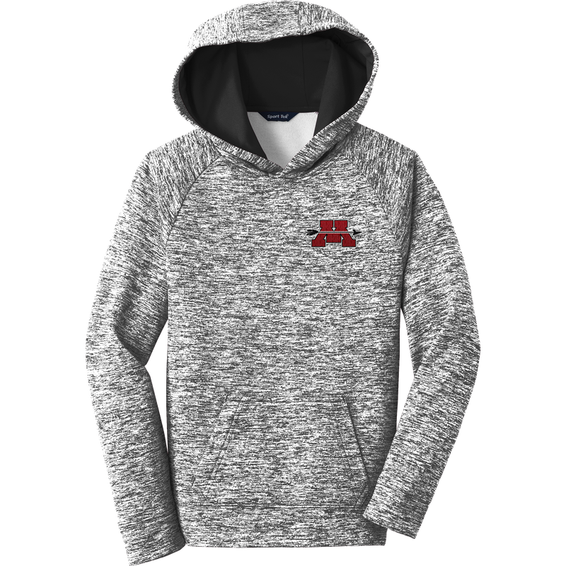 Mercer Arrows Youth PosiCharge Electric Heather Fleece Hooded Pullover