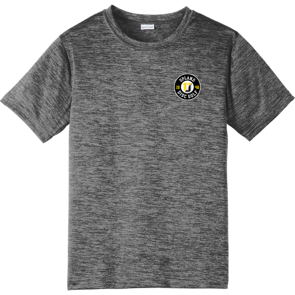 Upland Disc Golf Youth PosiCharge Electric Heather Tee