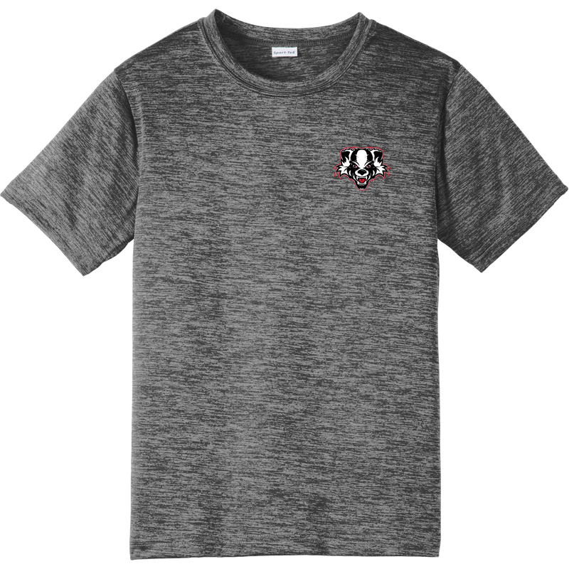 Scary Badgers Youth PosiCharge Electric Heather Tee