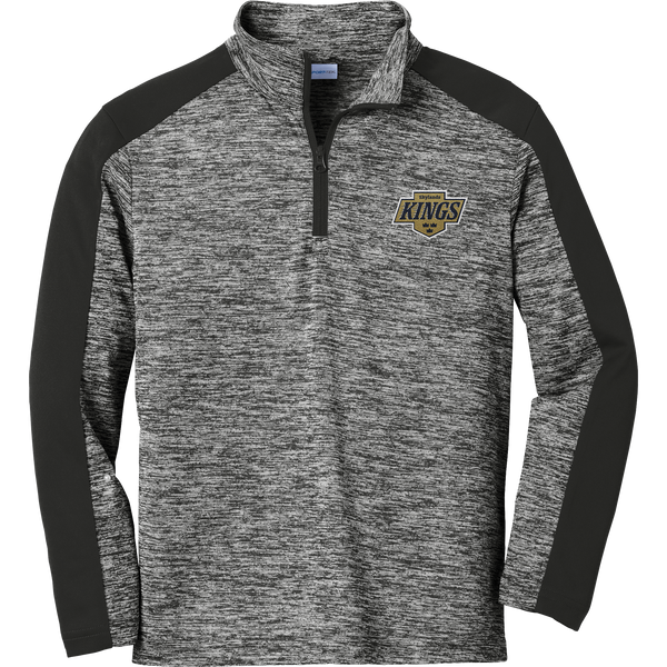 Skylands Kings Youth PosiCharge Electric Heather Colorblock 1/4-Zip Pullover